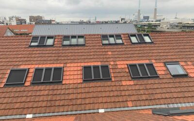 Remplacement des puits de lumière en tuiles de verre par des verrières 3 en 1