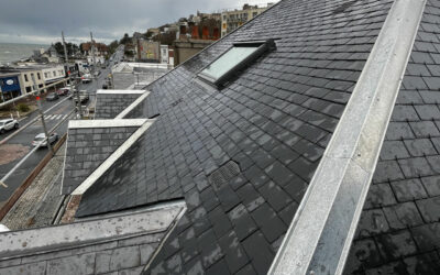 Rénovation d’une couverture en ardoises 32*22 et isolation