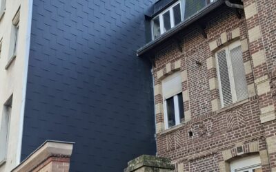 Essentage en ardoise d’une façade de copropriété